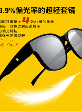 近视墨镜套镜brucelee李小龙偏光