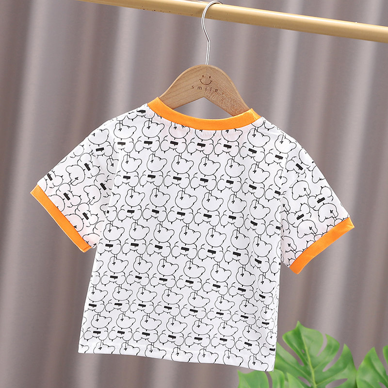 小童短袖T恤婴儿童纯棉上衣2025夏装新款男童洋气半袖宝宝体恤衫,淘宝优惠券,粉丝福利购,淘宝优惠卷