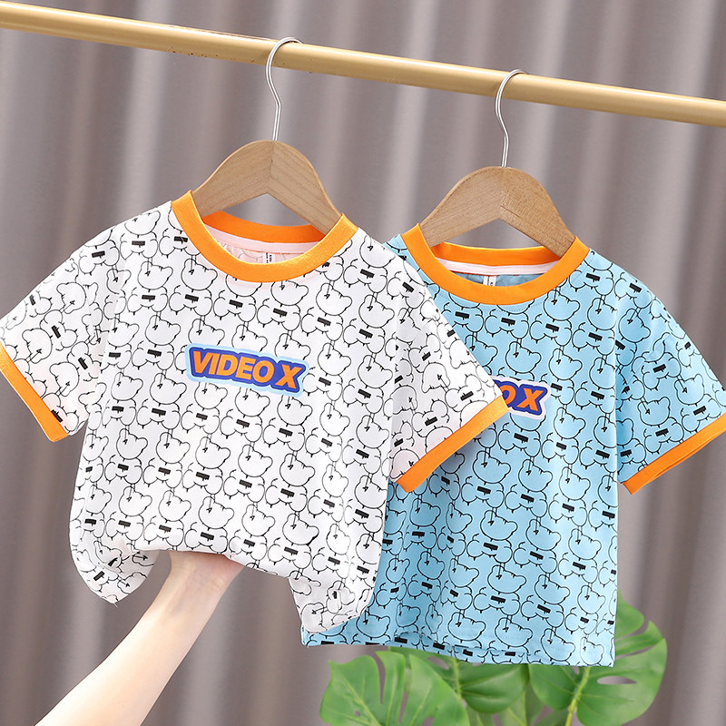 小童短袖T恤婴儿童纯棉上衣2025夏装新款男童洋气半袖宝宝体恤衫,淘宝优惠券,粉丝福利购,淘宝优惠卷