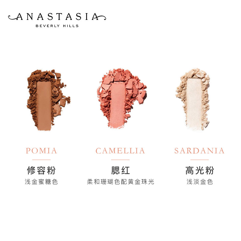 anastasia正品abh修容立体彩妆盘 AnastasiaBeverlyHills腮红/胭脂