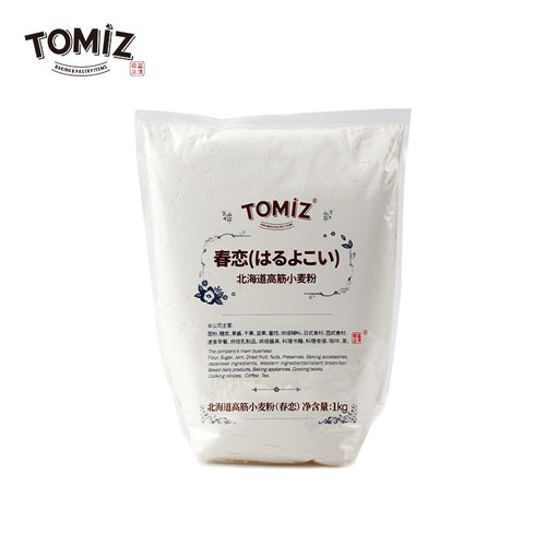 TOMIZ富泽商店春恋北海道高筋小麦粉1kg烘焙面包高筋面粉进口原料 - 图0