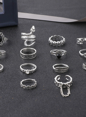 跨境戒指复古CrobdeHot