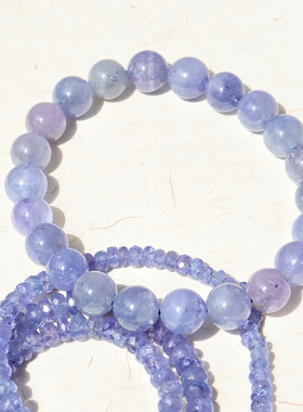 怀柔情侣坦桑石首饰手串一图一物