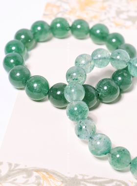 怀柔东陵玉绿草莓手串一图一物