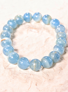 怀柔男女方解石蓝安力士手串
