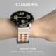 CLOUDHIS is suitable for Huawei GT5 watch strap gt4 watch marine two-color silicone strap watch4pro sports breathable high-end spring and summer new wristband GT2 men's and women's wristband GT6