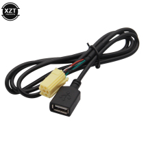 Car MINI-ISO 6 Pin Connector Plug Black USB Adapter Cable