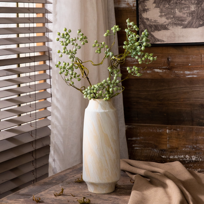 景德镇手工花瓶客厅书房会议室高档陶瓷摆件文艺粗陶罐网红装饰品,淘宝优惠券,粉丝福利购,淘宝优惠卷