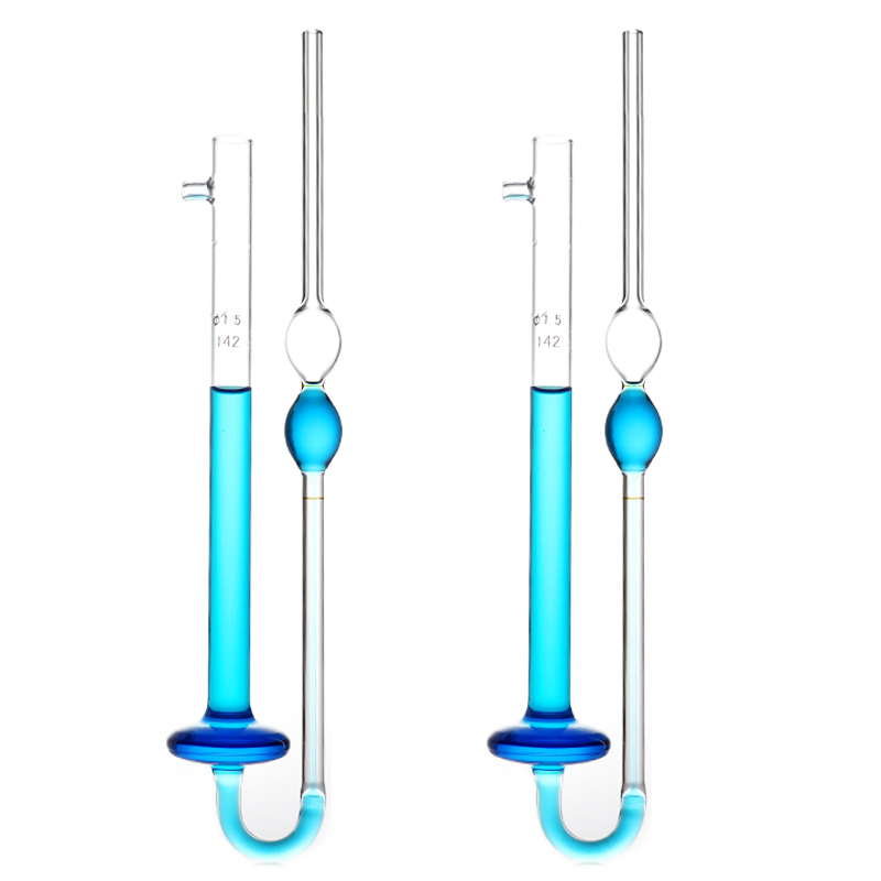 玻璃平氏粘度计1.0/1.2/1.5/2.0mm石油运动品氏粘度计乌氏毛细管