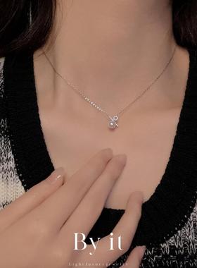 S925纯银珍珠项链高级感轻奢小众