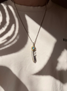 GODSUNS金绳蓝托帕上金葵扇羽毛