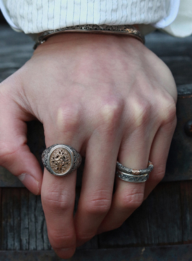 GEROCHRISTO复古纹路古典感戒指