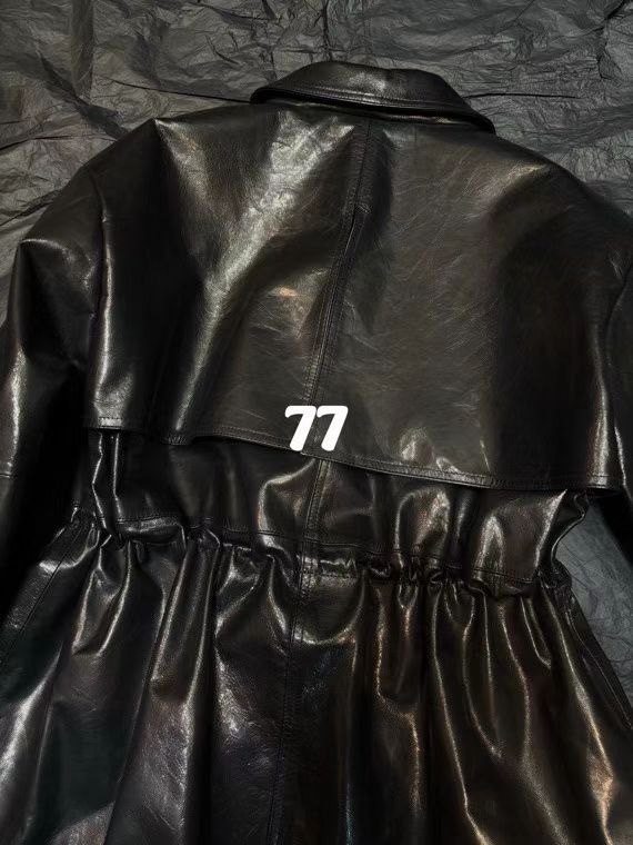 26ss早春新品进口油蜡皮掐褶收身皮衣机车夹克翻领外套皮衣非普通,淘宝优惠券,粉丝福利购,淘宝优惠卷