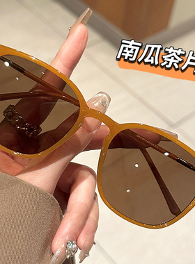 初明2025新款复古玳瑁框偏光墨镜