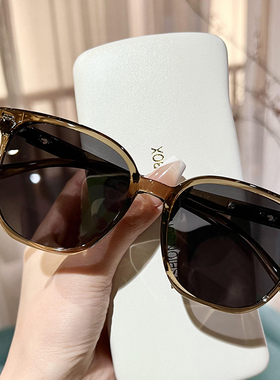 ins茶色偏光男女同款GM眼镜