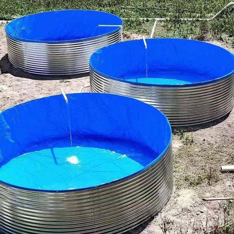 户外高密度养殖池圆形镀锌板帆布水池加厚篷布鱼池果园灌溉蓄水池,淘宝优惠券,粉丝福利购,淘宝优惠卷