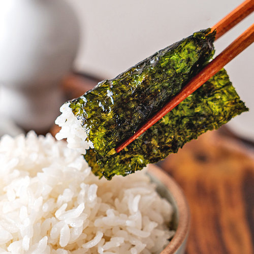 韩国进口东远橄榄油烤海苔片原装烤紫菜儿童即食零食寿司专用拌饭 - 图2