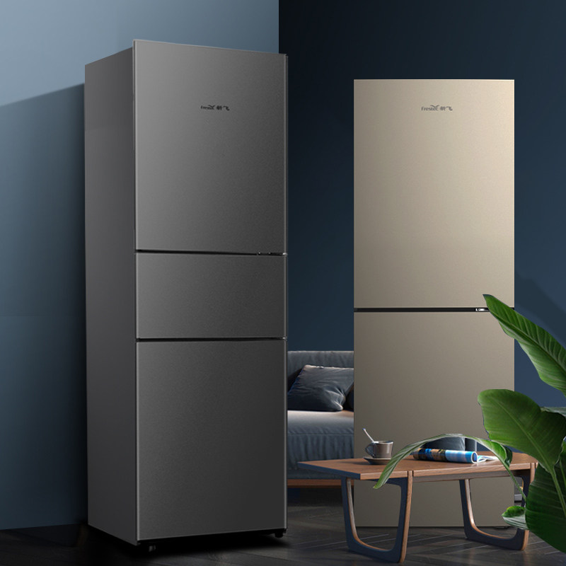 新飞双开门大容量家用节能电冰箱 frestec新飞名创厨房冰箱