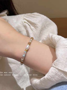 彩色串珠多巴胺手链2024新款