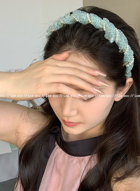 小清新带齿波浪波点发箍