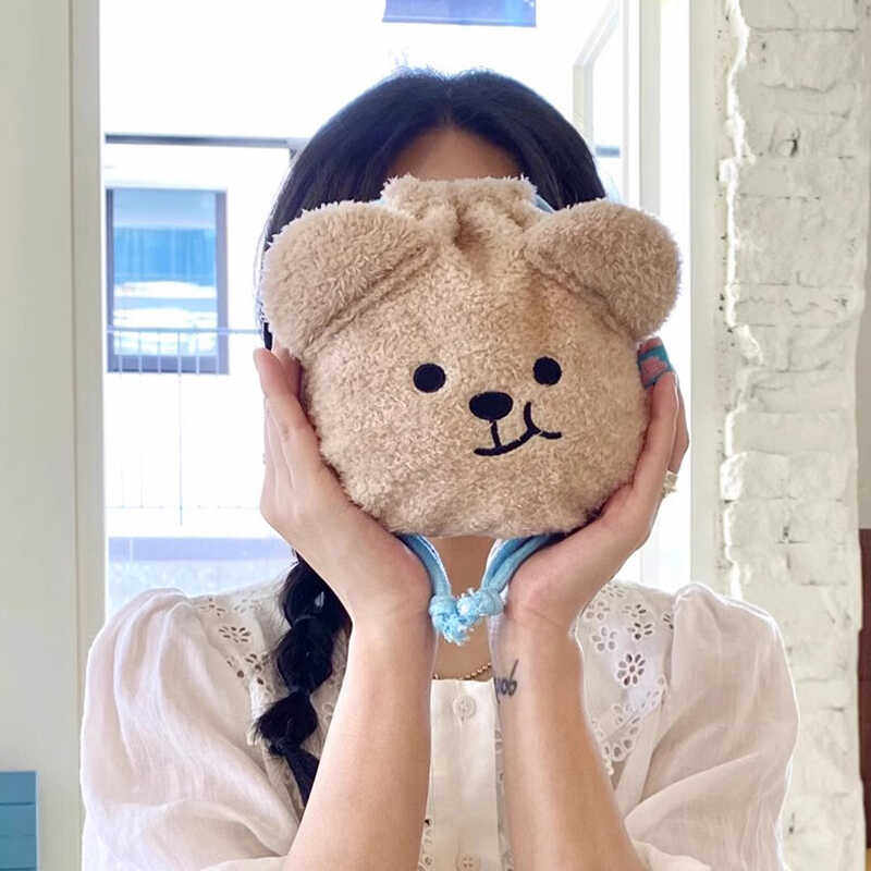 韩国jellybubble收纳包panggom腐笑熊零钱包束口化妆包可爱礼物,淘宝优惠券,粉丝福利购,淘宝优惠卷