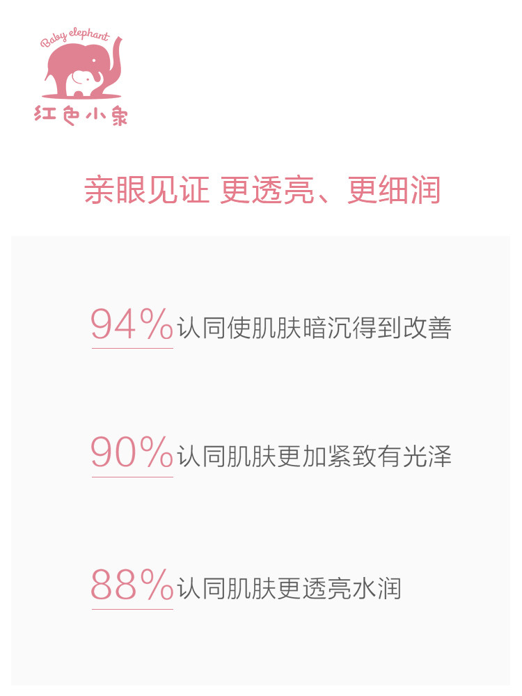 红色小象孕妇护肤品孕妇专用怀孕 红色小象一叶子面部套装