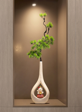 细长陶瓷花艺花瓶装饰摆件礼品