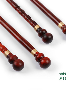 紫檀木纯铜拔子精黄铜鞋抽超长实木铜葫芦头鞋拔子