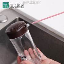 Import Sucker Brush Slender Milk Bottle Cleaning Brush Home Slit Hair Brush Can Bend Soft Hair Lengthened Small Brush