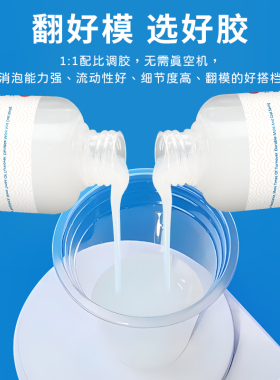 翻模硅胶半透明食品级模具ab硅胶