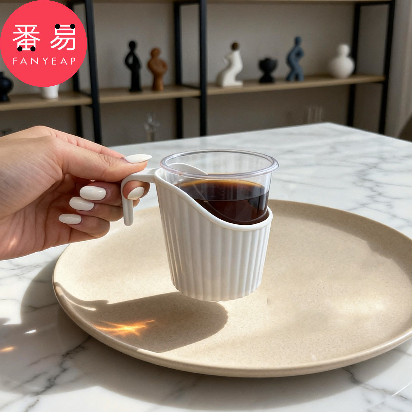 Coaster A1pn008-paper cup holder for office and home daily anti-scalding insulated cup cover simple tea cup holder