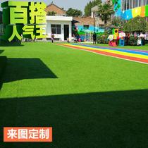 2021 Emulation Lawn Enclosure Carpet Outdoor Fake Grass Green Engineering Ground Wall Artificial Turf Decorated Toddler