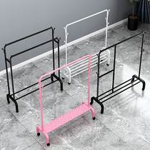 Single-bar vertical hanging clothes hanger home bedroom Easy wardrobe Folding Clotheshorse for Home Clothes Rack Floor Clotheshorse