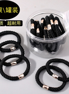 简约时尚同款发圈女高马尾发绳高弹力耐用不伤发高马尾头绳头饰