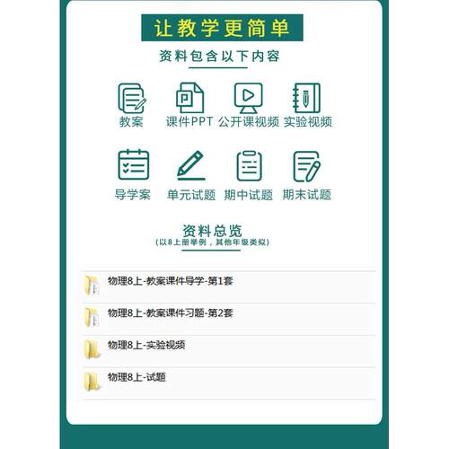 人教版初中物理课件PPT教案八九年级上下册初二三优质公开课视频 - 图1