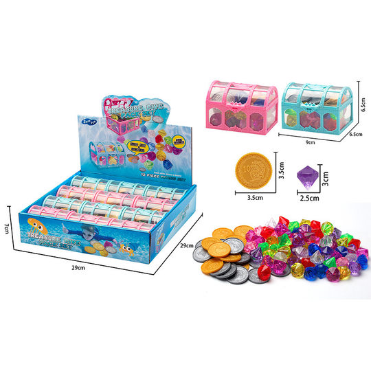 Трансграничные детские игрушки для дайвинга, летний бассейн, сундук с сокровищами русалки, краб, плещущийся в воде в поисках набора детских камней