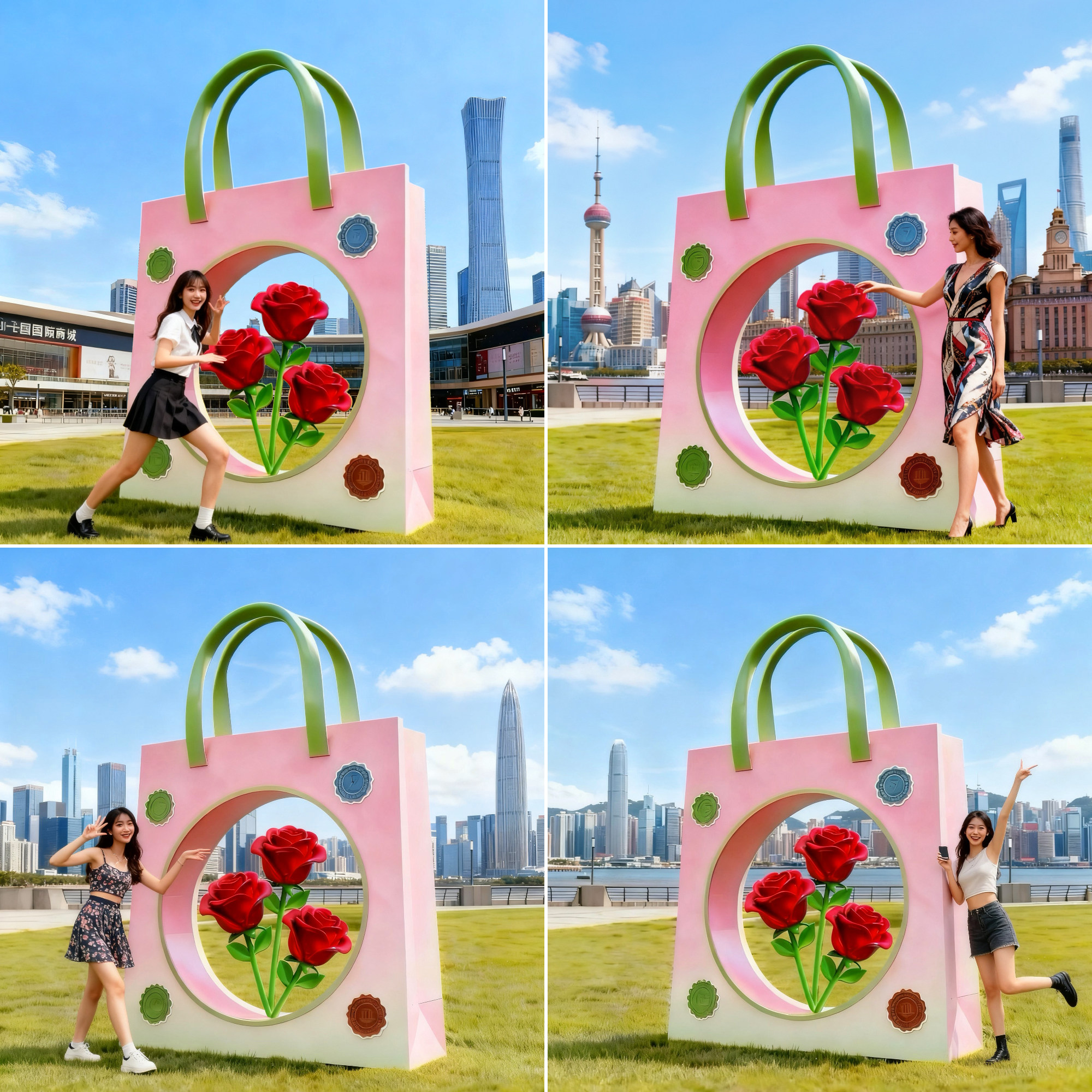 卡通可爱花仙子玻璃钢雕塑户外公园林景观落地装饰品商场美陈摆件,淘宝优惠券,粉丝福利购,淘宝优惠卷