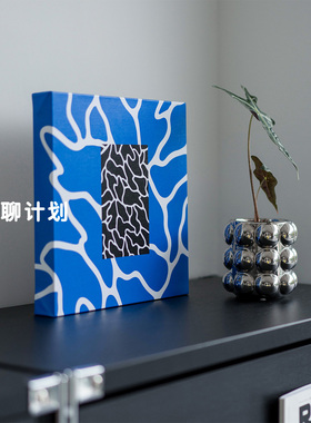 无聊计划餐厅中古风蓝色装饰画