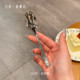 Lady's exquisite mini spoon 18-10 stainless steel western food spoon dry rice spoon drinking soup spoon ice cream yogurt spoon