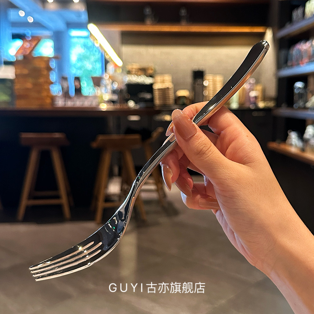 美式复古西餐叉！三倍厚餐叉316不锈钢沙拉叉子高档长柄西餐餐具,淘宝优惠券,粉丝福利购,淘宝优惠卷