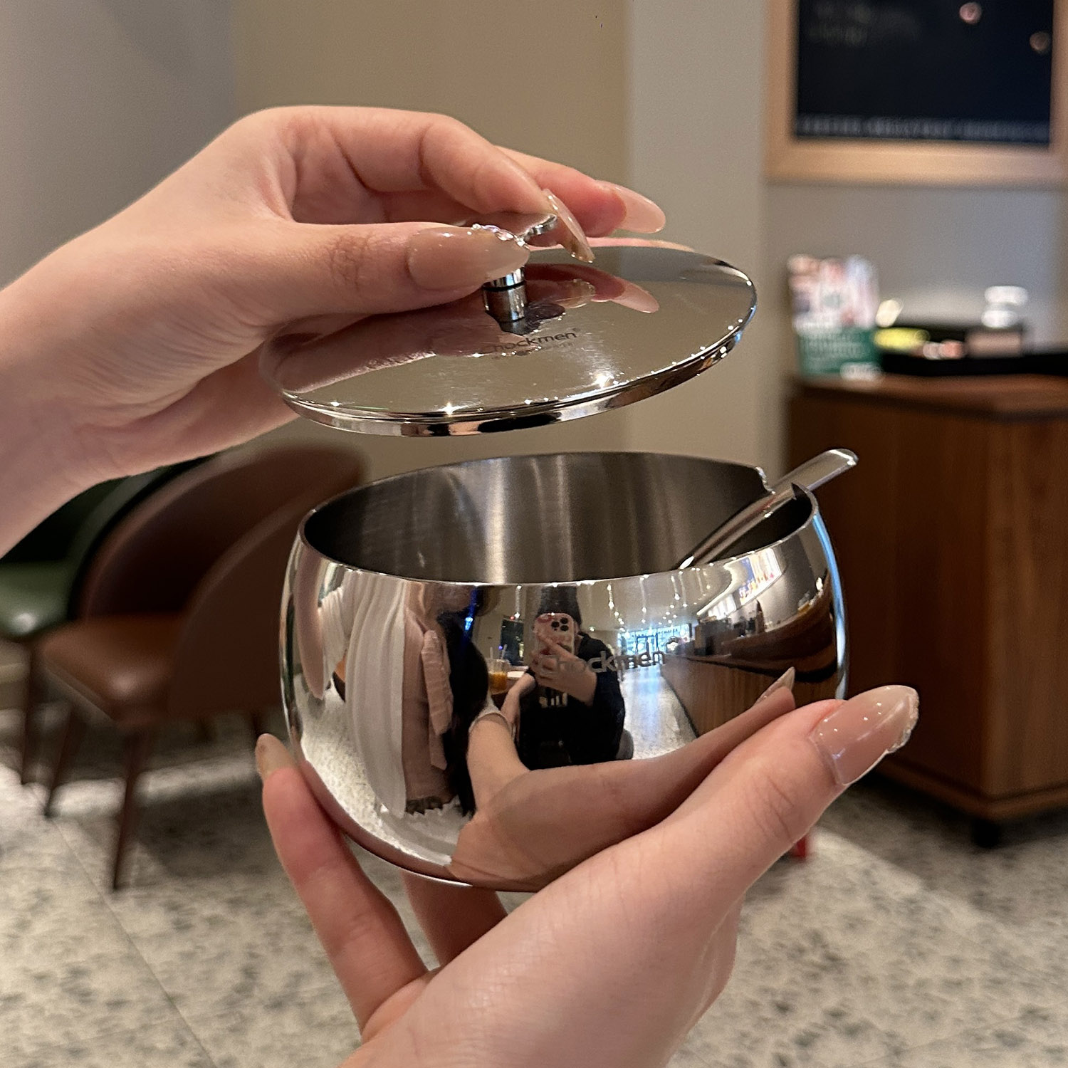 【初德国】【18/10不锈钢】【贵族体验】调料罐带小勺子调味罐 - 图0