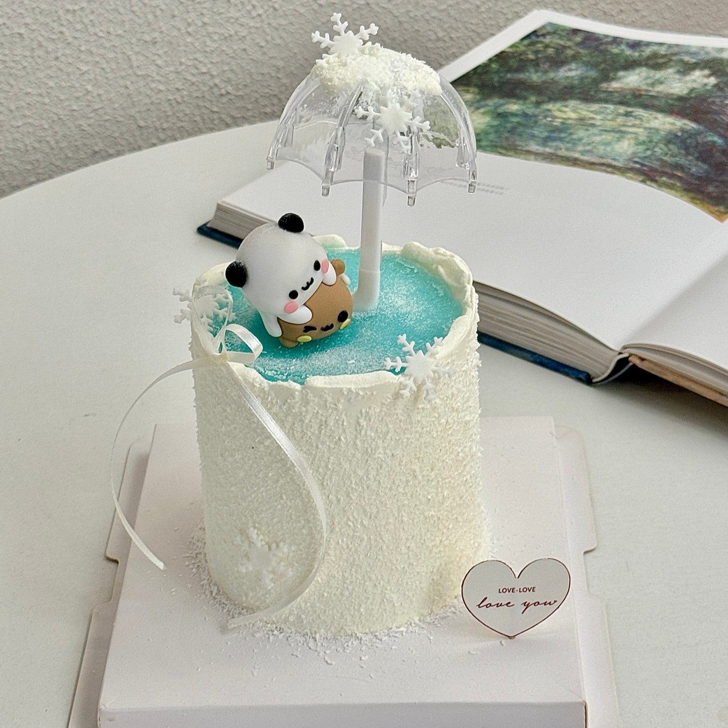 2.14情人节一二布布蛋糕装饰摆件透明小雨伞爱心卡片烘焙装扮插件,淘宝优惠券,粉丝福利购,淘宝优惠卷