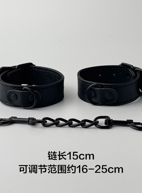 手链黑色皮革高级感哑光手环男生