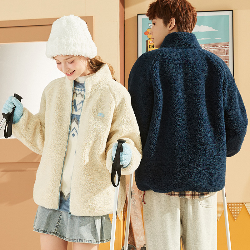 唐狮情侣外套冬季新款仿羊羔绒加绒加厚休闲厚外套男女情侣装,淘宝优惠券,粉丝福利购,淘宝优惠卷