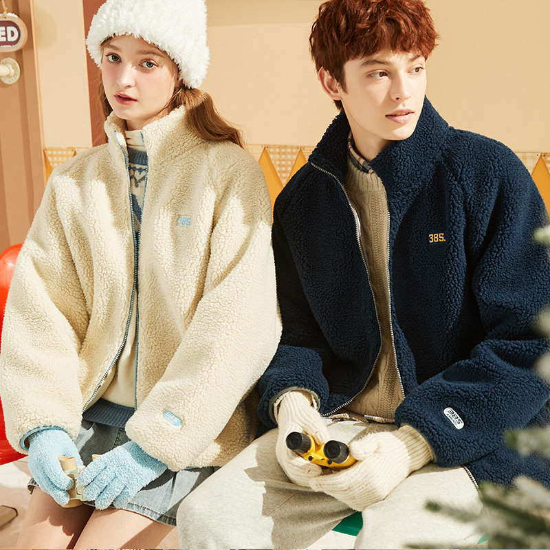 唐狮情侣外套冬季新款仿羊羔绒加绒加厚休闲厚外套男女情侣装,淘宝优惠券,粉丝福利购,淘宝优惠卷
