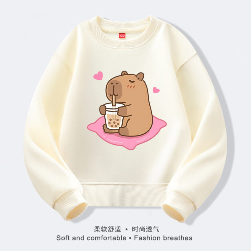 货源实力商家2025新款女童圆领卫衣长袖小女孩舒适上衣潮,淘宝优惠券,粉丝福利购,淘宝优惠卷