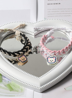 网红闺蜜手链二人一对小学生高