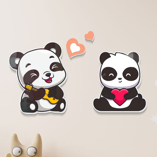 墙面装饰遮丑补洞神器立体墙贴画自粘卧室房间门网红贴画墙壁遮孔 - 图3