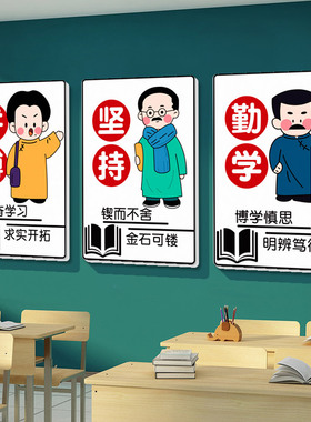 小学教室高考初三班级文化墙贴