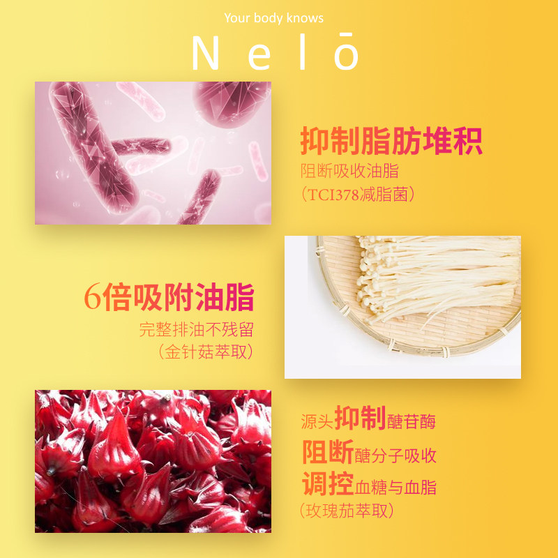 nelo日本进口降脂葡萄柚味抑制软糖 NELO海外海外保健机能软糖